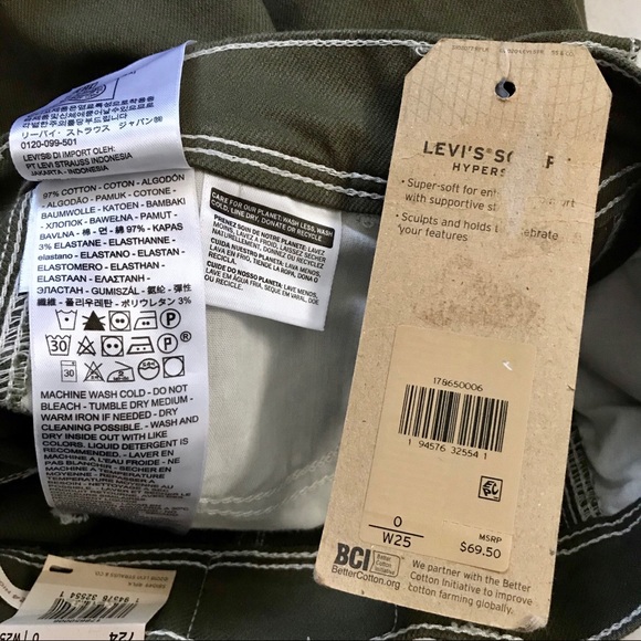 Levi's NWT 724 High Rise Straight Crop Jeans Women 0/25 - Picture 7 of 10